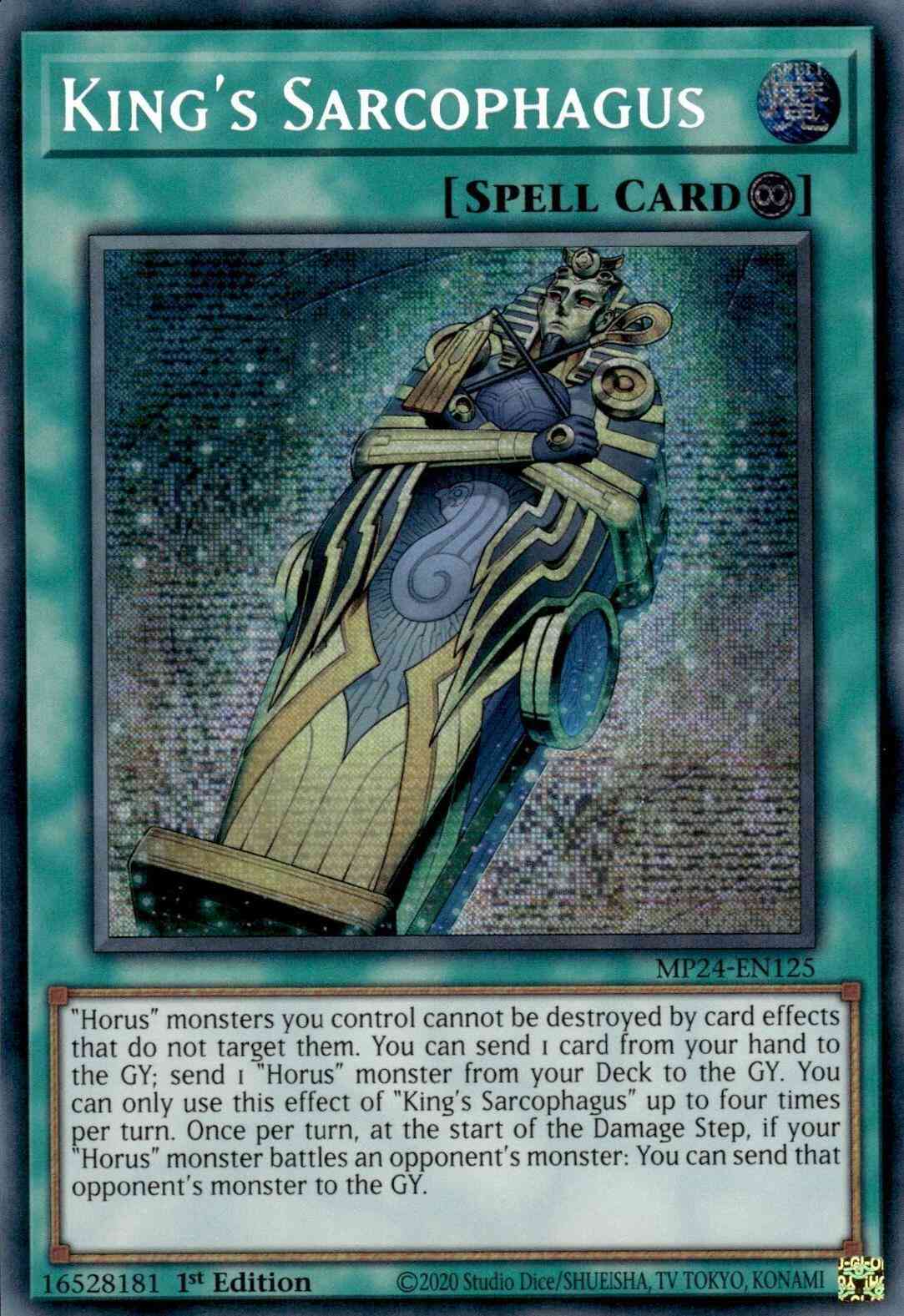 King's Sarcophagus - MP24-EN125 - Prismatic Secret Rare - 1st Edition