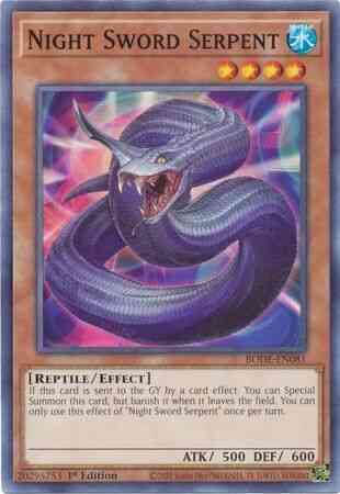Night Sword Serpent - BODE-EN081 - Common - 1st Edition