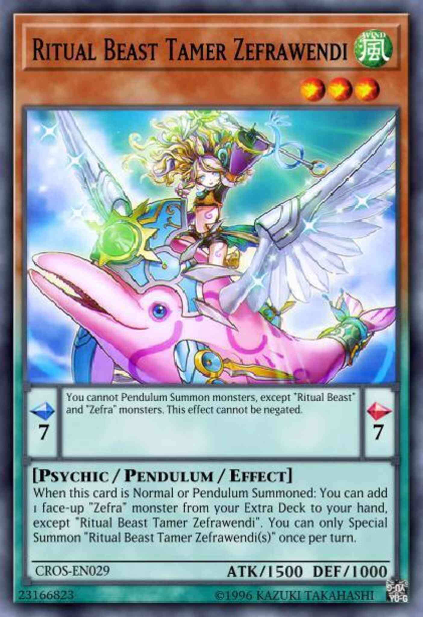 Ritual Beast Tamer Zefrawendi - PEVO-EN049 - Super Rare - 1st Edition