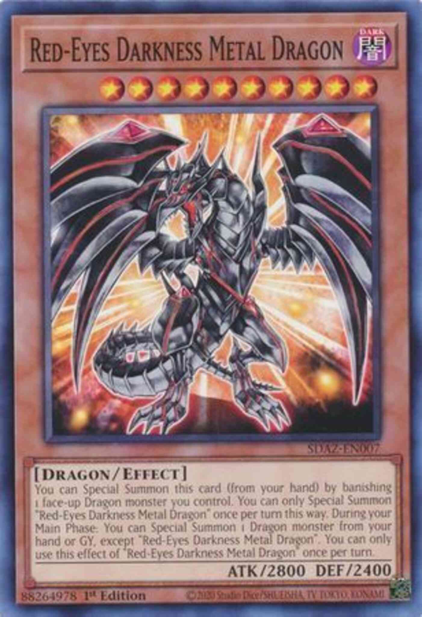 Red-Eyes Darkness Metal Dragon - SDAZ-EN007 - Common - 1st Edition