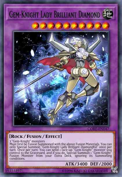Gem-Knight Lady Brilliant Diamond - CORE-EN047 - Ultra Rare - 1st Edition