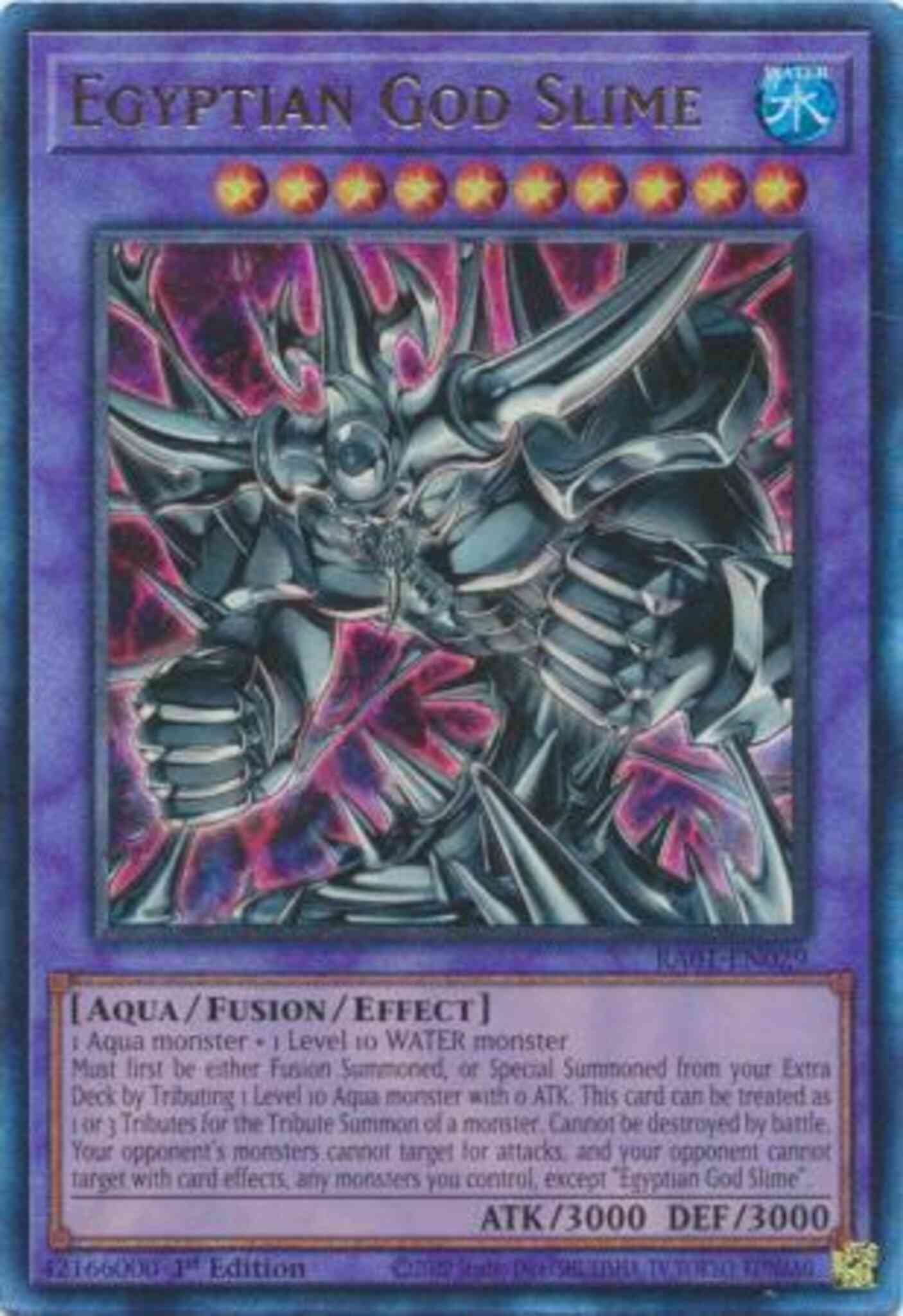 Egyptian God Slime - RA01-EN029 - Prismatic Ultimate Rare - 1st Edition