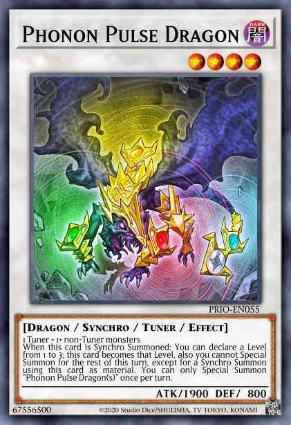 Phonon Pulse Dragon - PRIO-EN055 - Rare - 1st Edition