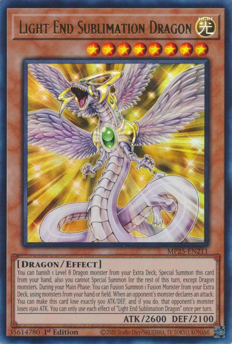 Light End Sublimation Dragon - MP25-EN211 - Ultra Rare - 1st Edition