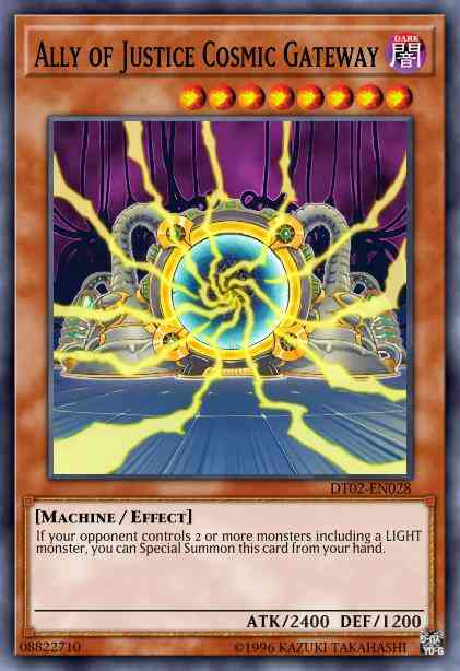 Ally of Justice Cosmic Gateway - HA02-EN022 - Secret Rare - Unlimited