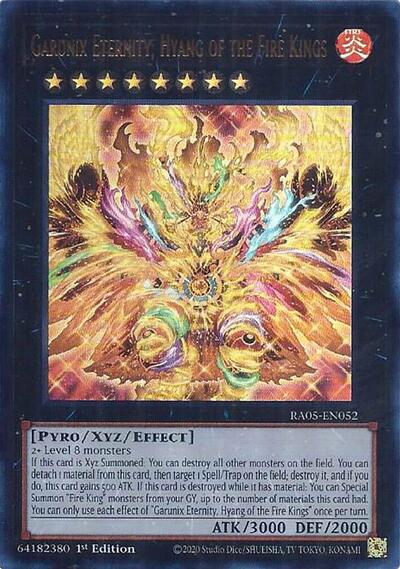 Garunix Eternity, Hyang of the Fire Kings - RA05-EN052 - Ultra Rare - 1st Edition