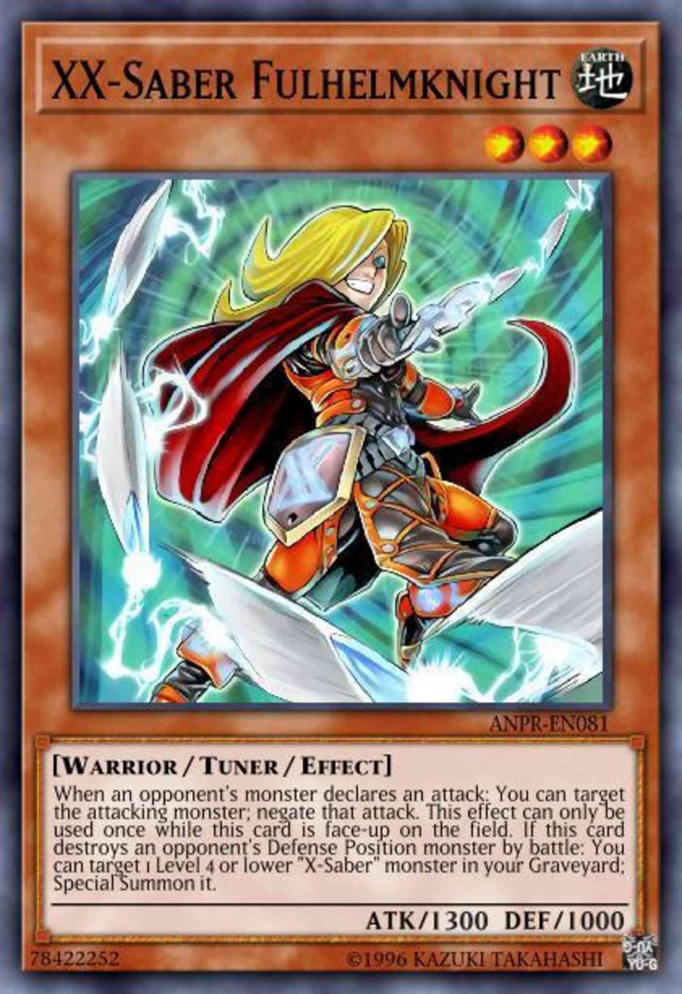 XX-Saber Fulhelmknight - ANPR-EN081 - Rare - 1st Edition