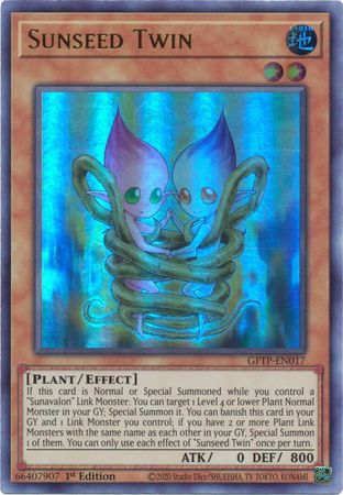 Sunseed Twin - GFTP-EN017 - Ultra Rare - 1st Edition