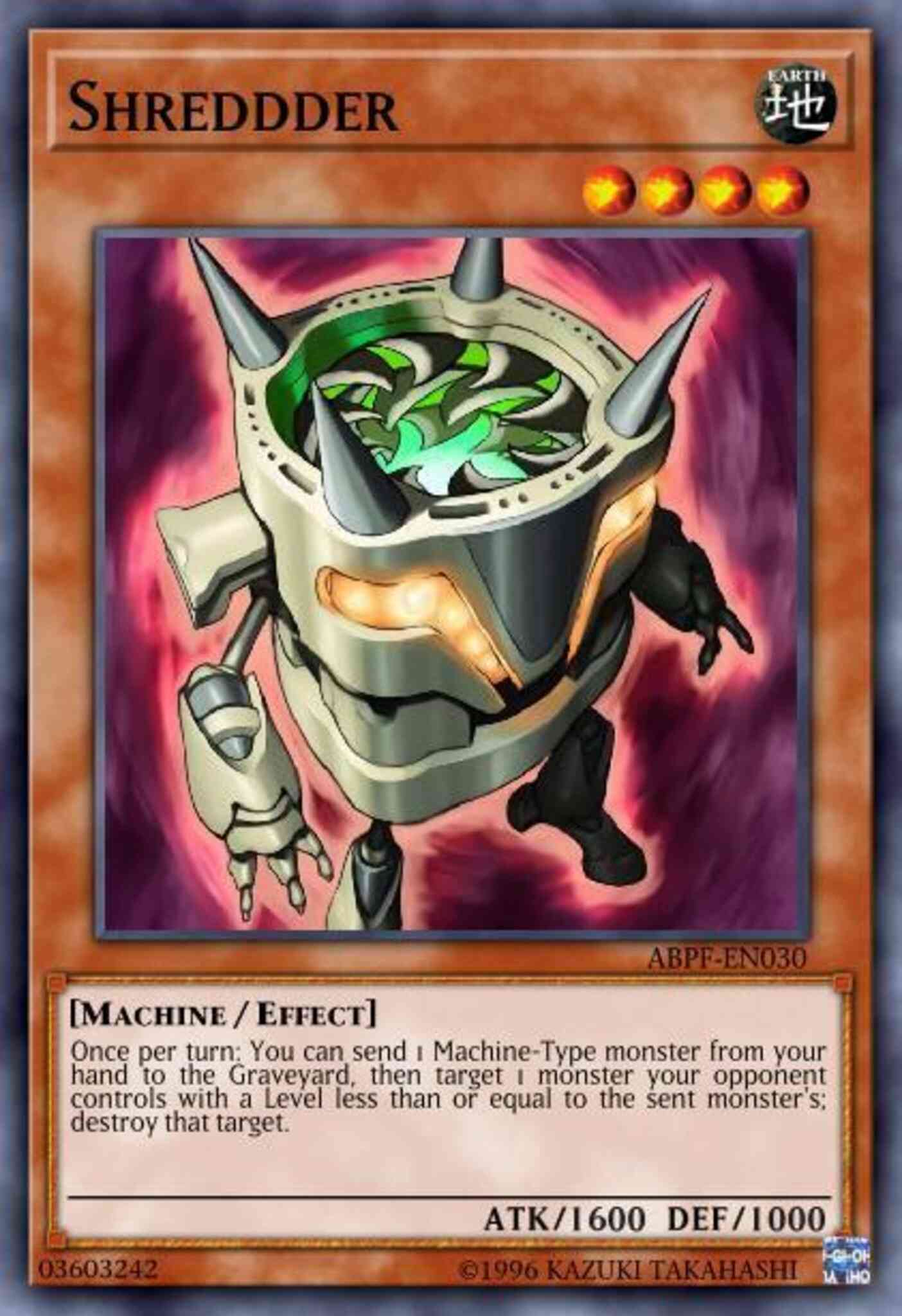 Shreddder - BP03-EN071 - Shatterfoil Rare - 1st Edition