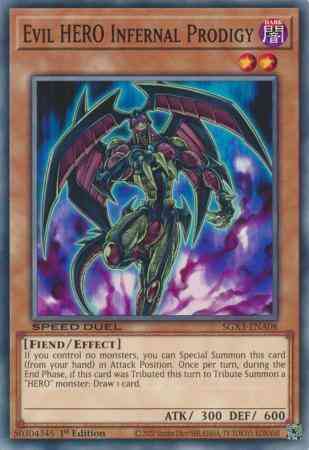 Evil HERO Infernal Prodigy - SGX3-ENA08 - Common - 1st Edition
