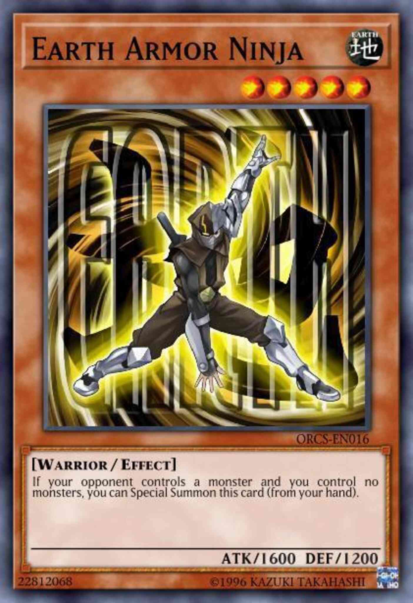 Earth Armor Ninja - ORCS-EN016 - Common - 1st Edition