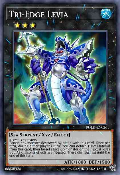 Tri-Edge Levia - PGLD-EN026 - Gold Secret Rare - 1st Edition