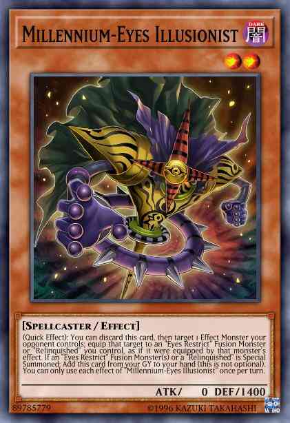 Millennium-Eyes Illusionist (Purple) - LDS1-EN045 - Ultra Rare - 1st Edition