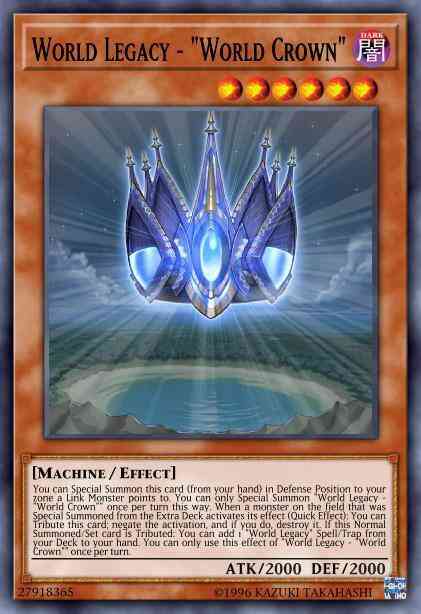 World Legacy - "World Crown" - CYHO-EN011 - Rare - Unlimited
