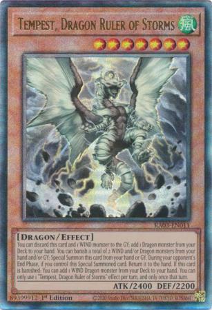 Tempest, Dragon Ruler of Storms - RA03-EN011 - Prismatic Ultimate Rare - 1st Edition
