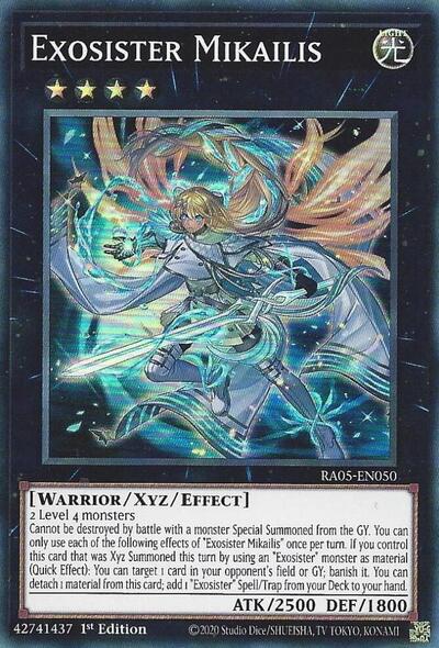 Exosister Mikailis - RA05-EN050 - Super Rare - 1st Edition