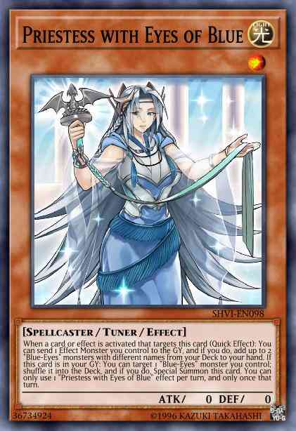 Priestess with Eyes of Blue - MP17-EN055 - Super Rare - 1st Edition