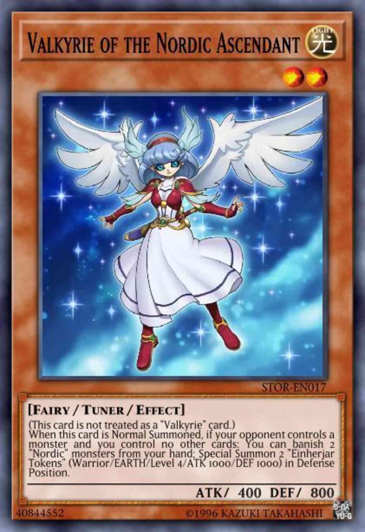 Valkyrie of the Nordic Ascendant - STOR-EN017 - Super Rare - 1st Edition