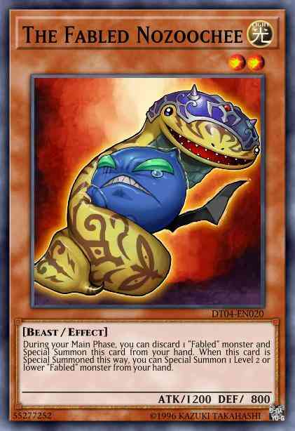 The Fabled Nozoochee - HA04-EN010 - Super Rare - 1st Edition