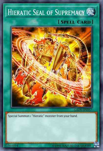 Hieratic Seal of Supremacy - GAOV-EN057 - Common - Unlimited