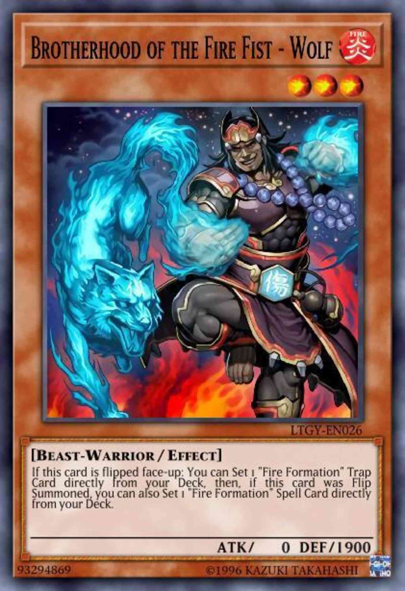 Brotherhood of the Fire Fist - Wolf - LTGY-EN026 - Common - 1st Edition