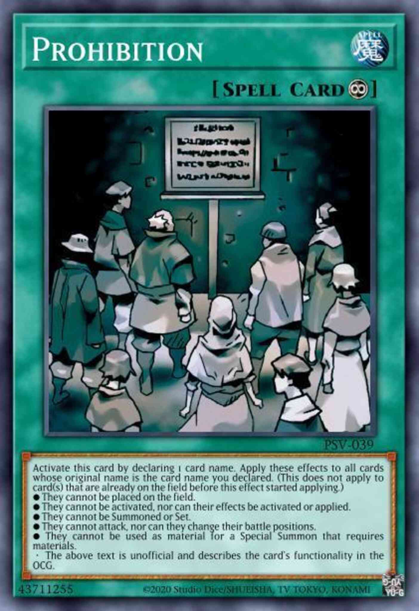 Prohibition - CP08-EN002 - Super Rare - Unlimited