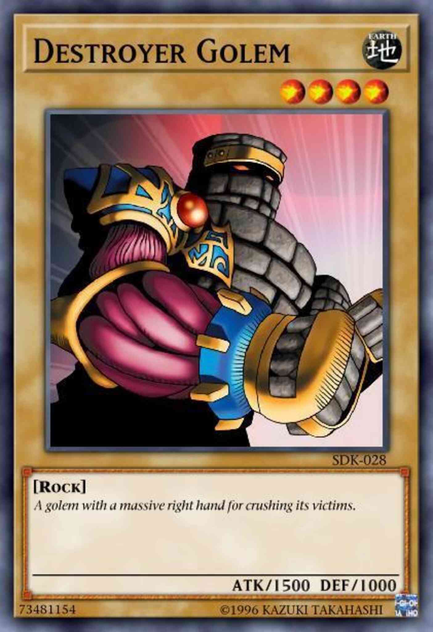 Destroyer Golem - MRD-040 - Common - 1st Edition