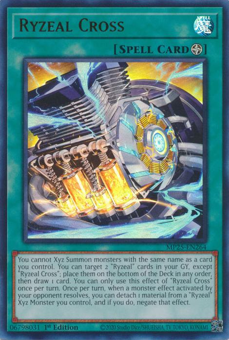 Ryzeal Cross - MP25-EN264 - Ultra Rare - 1st Edition