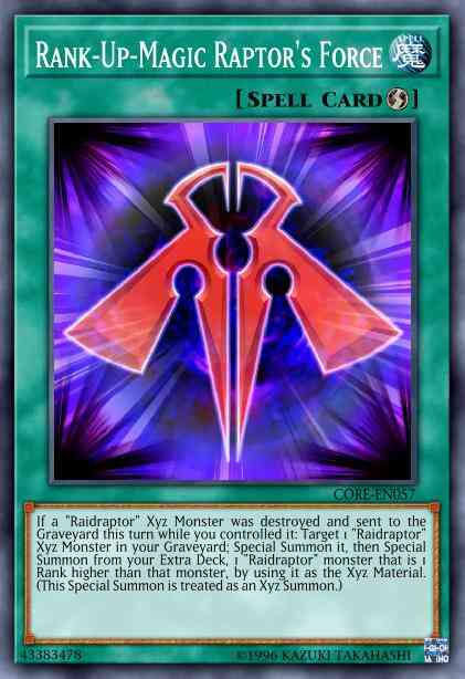 Rank-Up-Magic Raptor's Force - CORE-EN057 - Common - Unlimited