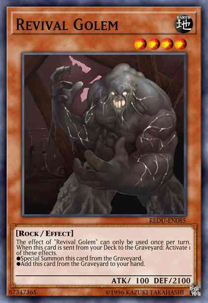Revival Golem - REDU-EN085 - Rare - 1st Edition