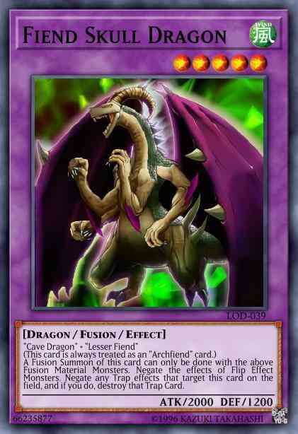 Fiend Skull Dragon - DB2-EN154 - Rare - Unlimited