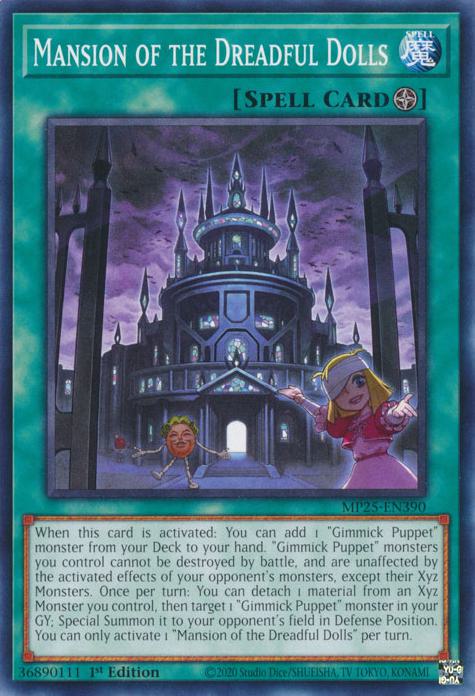 Mansion of the Dreadful Dolls - MP25-EN390 - Common - 1st Edition