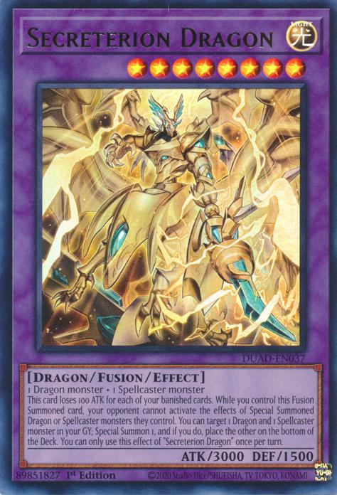 Secreterion Dragon - DUAD-EN037 - Ultra Rare - 1st Edition
