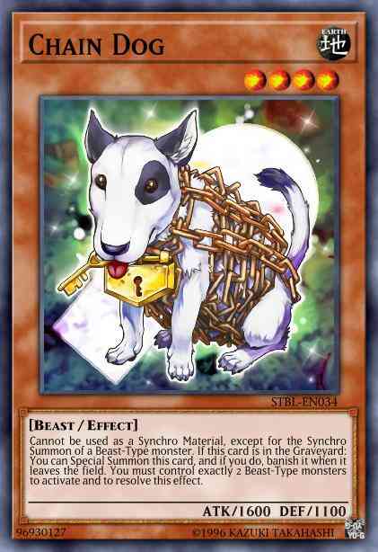 Chain Dog - BP03-EN080 - Shatterfoil Rare - 1st Edition