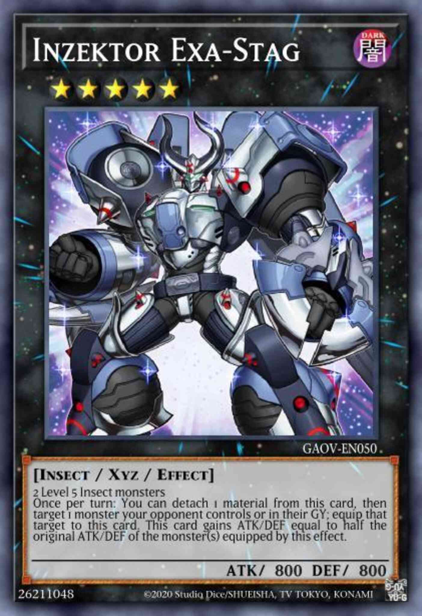 Inzektor Exa-Stag - GAOV-EN050 - Ultimate Rare - 1st Edition