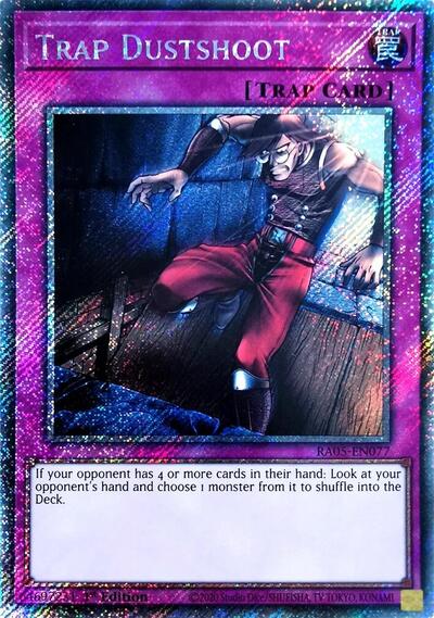 Trap Dustshoot - RA05-EN077 - Platinum Secret Rare - 1st Edition