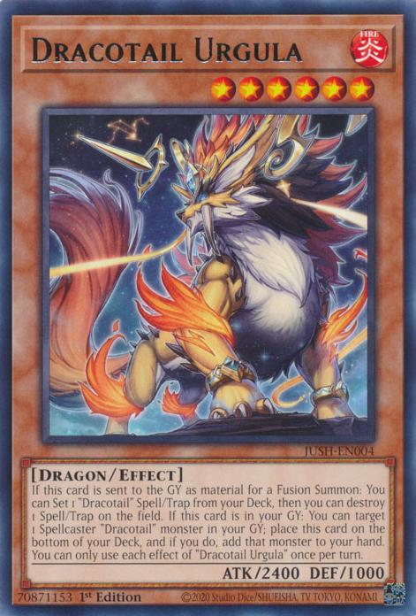 Dracotail Urgula - JUSH-EN004 - Rare - 1st Edition
