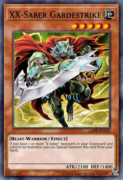 XX-Saber Gardestrike - ANPR-EN000 - Secret Rare - 1st Edition