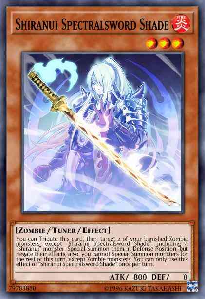 Shiranui Spectralsword Shade - SAST-EN017 - Super Rare - 1st Edition