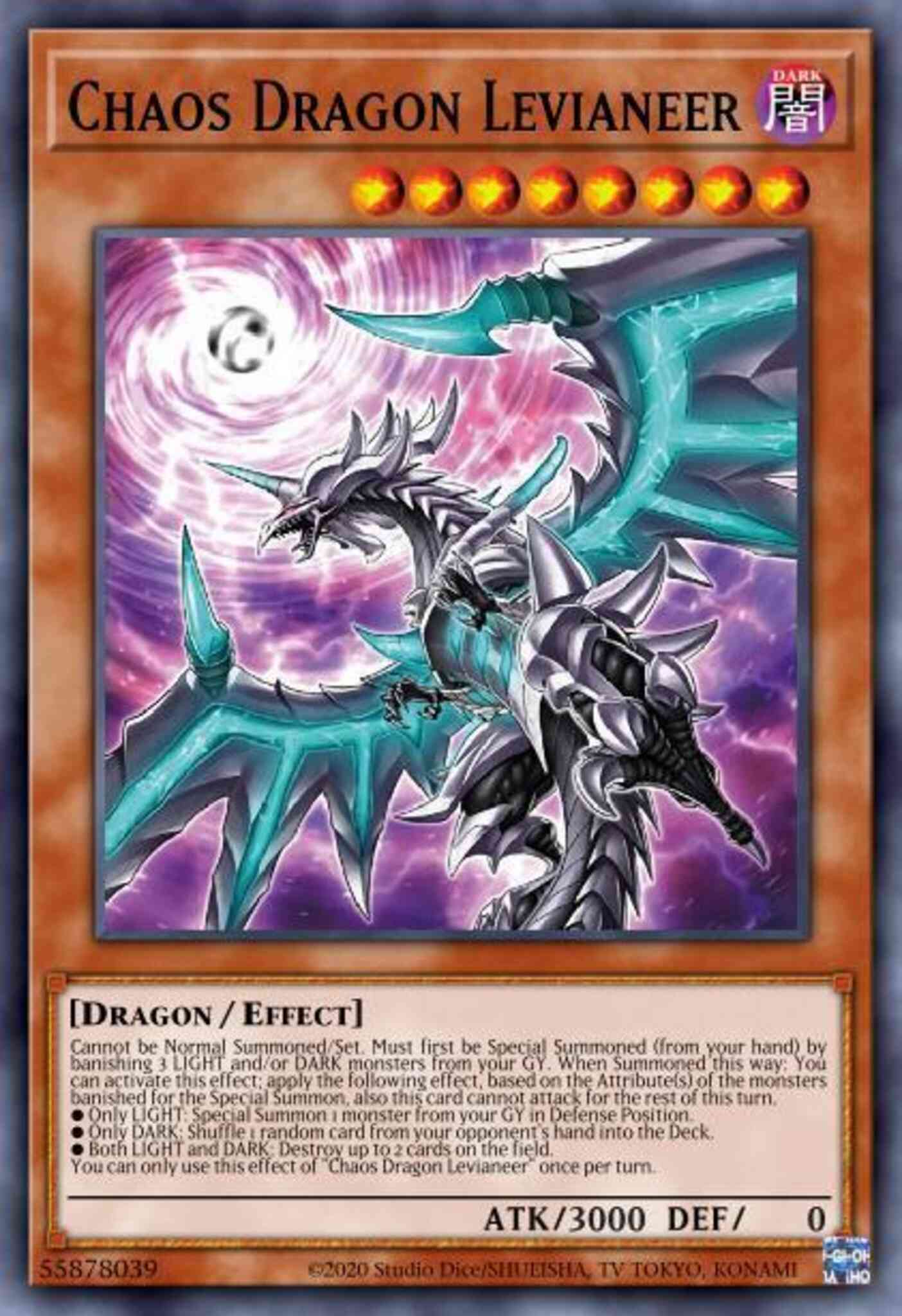 Chaos Dragon Levianeer - DUOV-EN058 - Ultra Rare - 1st Edition