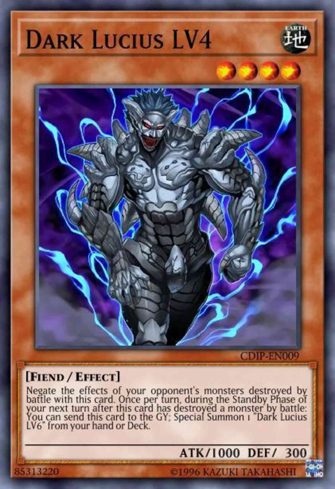 Dark Lucius LV4 - CDIP-EN009 - Common - 1st Edition