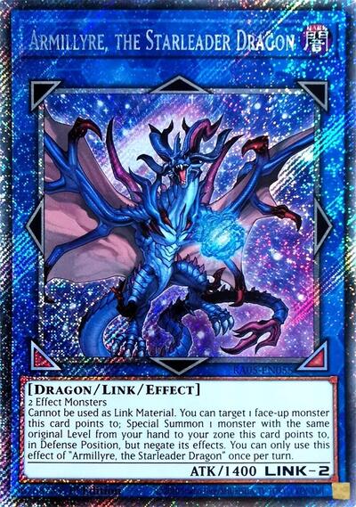 Armillyre, the Starleader Dragon - RA05-EN055 - Platinum Secret Rare - 1st Edition