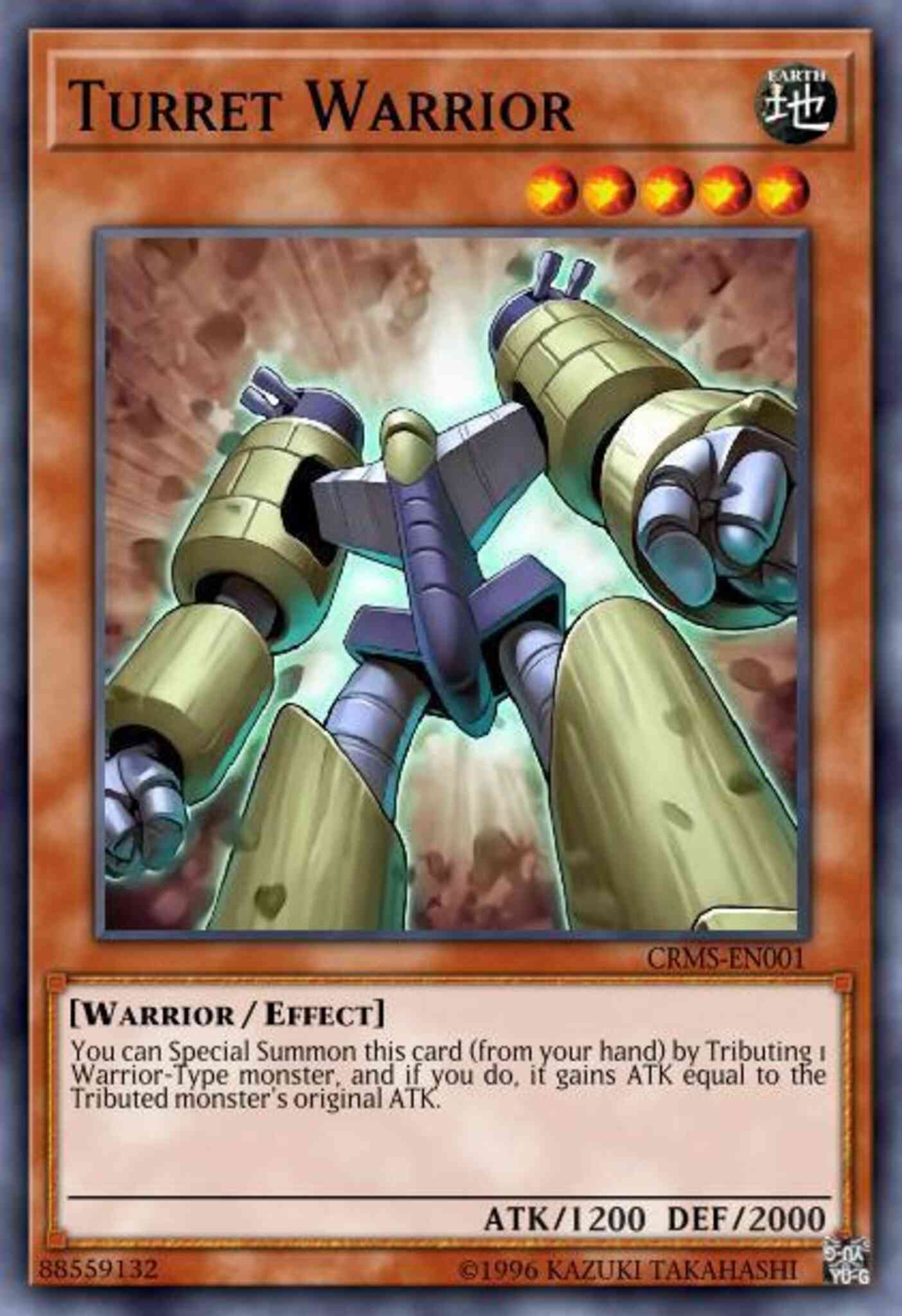 Turret Warrior - CRMS-EN001 - Super Rare - 1st Edition