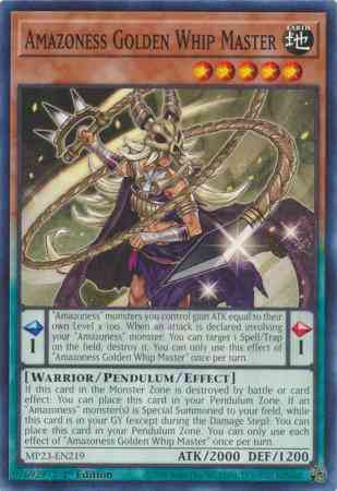 Amazoness Golden Whip Master - MP23-EN219 - Common - 1st Edition