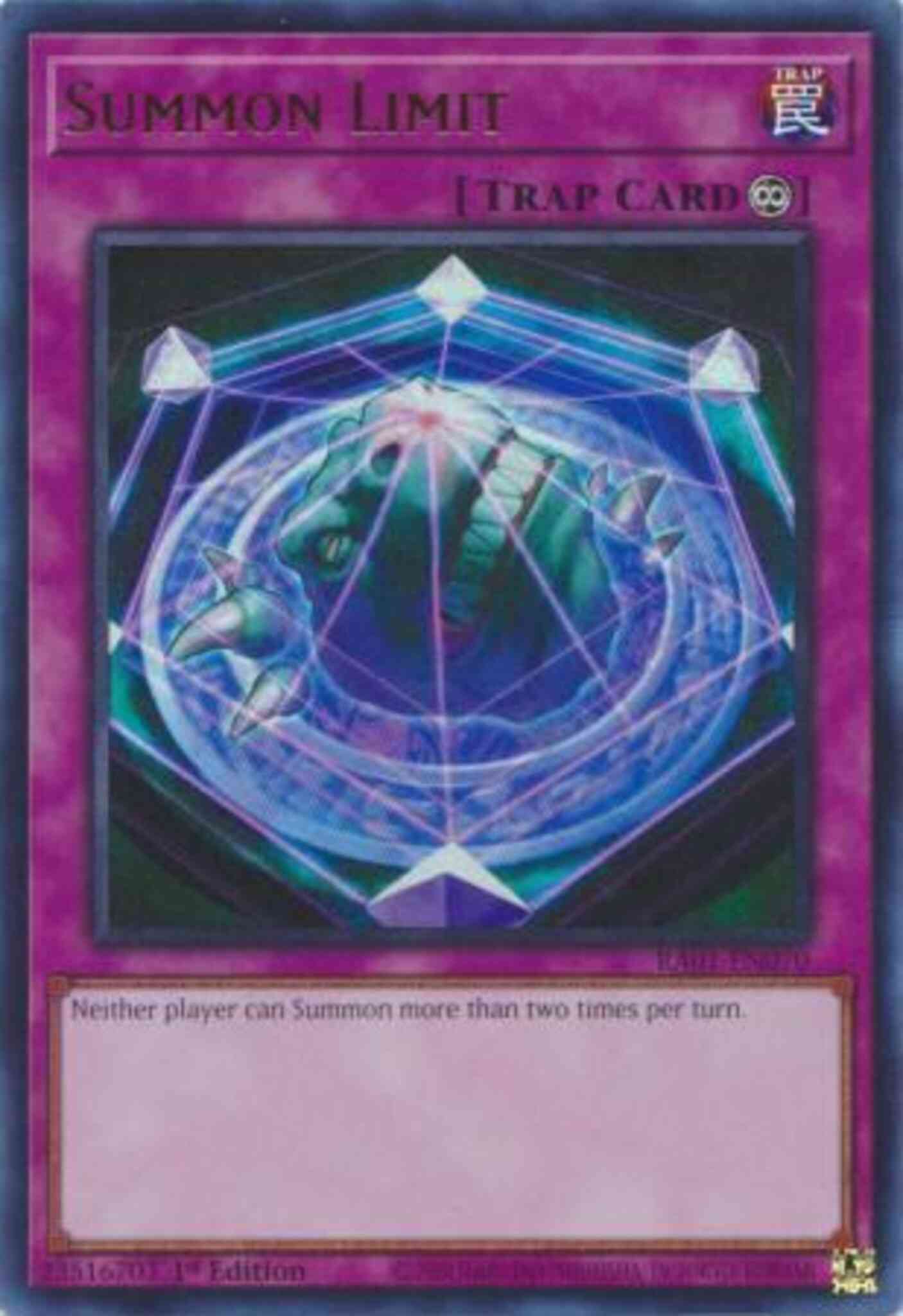 Summon Limit - RA01-EN070 - Ultra Rare - 1st Edition