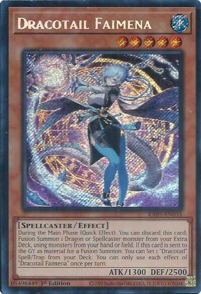 Dracotail Faimena - RA05-EN035 - Secret Rare - 1st Edition