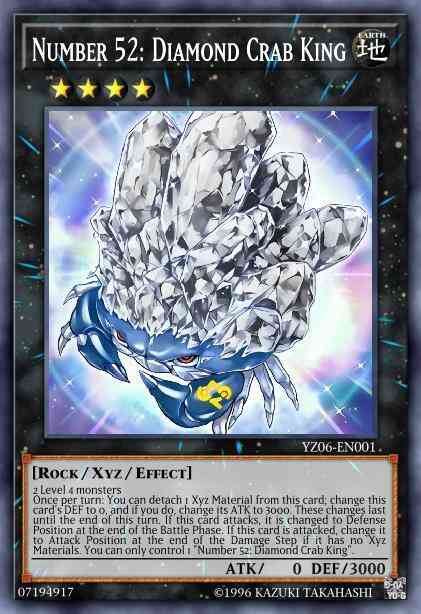 Number 52: Diamond Crab King - WIRA-EN050 - Secret Rare - 1st Edition