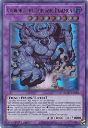Coordius the Trisphasic Dealmon - BLVO-EN083 - Ultra Rare - 1st Edition