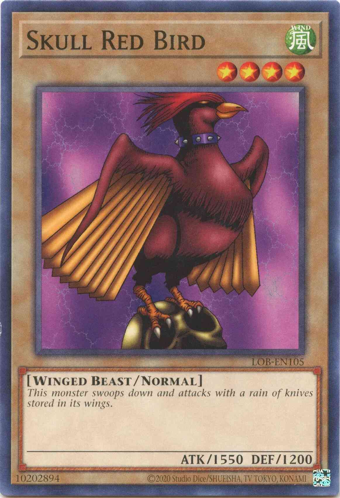 Skull Red Bird - 25th Anniversary - LOB-EN105 - Common - Unlimited