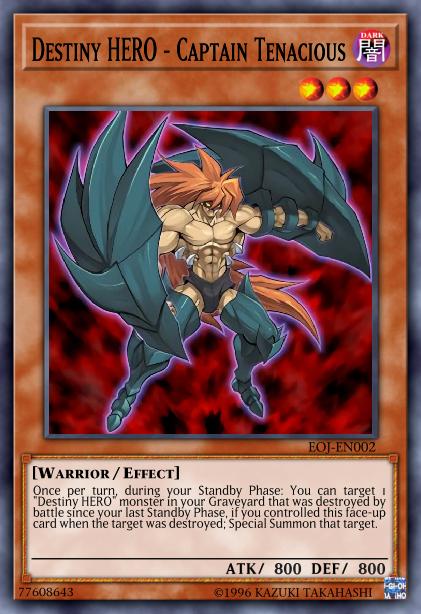Destiny HERO - Captain Tenacious - DP05-EN002 - Common - Unlimited